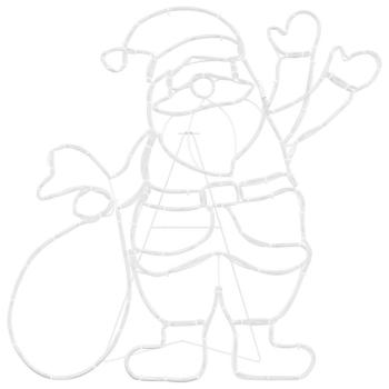 Santa Claus Licht Mehrfarbig 58.5 x 60 x 1.3 cm Eisen