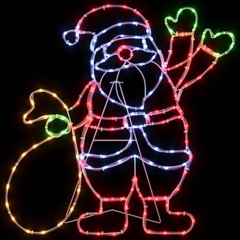 Santa Claus Licht Mehrfarbig 58.5 x 60 x 1.3 cm Eisen