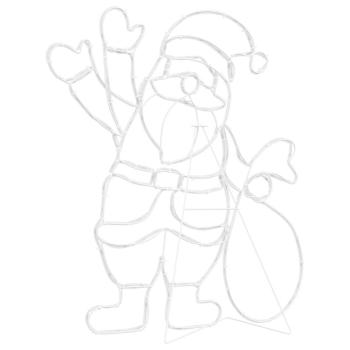 Santa Claus Licht Mehrfarbig 58.5 x 60 x 1.3 cm Eisen