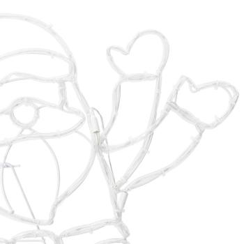 Santa Claus Licht Mehrfarbig 58.5 x 60 x 1.3 cm Eisen