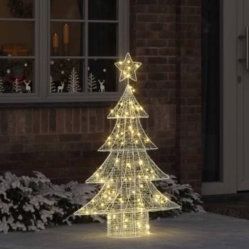 ARDEBO.de - Weihnachtsbaum mit 100 LEDs Warmweiß 120 cm Acryl