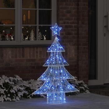 ARDEBO.de - Weihnachtsbaum mit 100 LEDs Blau 120 cm Acryl