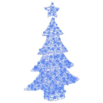 Weihnachtsbaum mit 100 LEDs Blau 120 cm Acryl