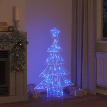 Weihnachtsbaum mit 100 LEDs Blau 120 cm Acryl