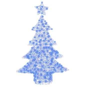 Weihnachtsbaum mit 100 LEDs Blau 120 cm Acryl