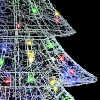 Weihnachtsbaum mit 100 LEDs Mehrfarbig 120 cm Acryl