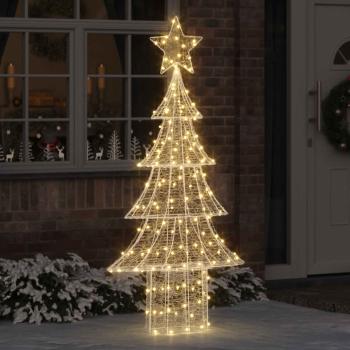 ARDEBO.de - Weihnachtsbaum mit 240 LEDs Warmweiß 180 cm Acryl
