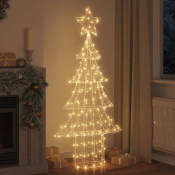 Weihnachtsbaum mit 240 LEDs Warmweiß 180 cm Acryl