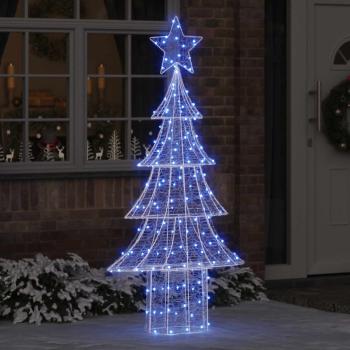 ARDEBO.de - Weihnachtsbaum mit 240 LEDs Blau 180 cm Acryl