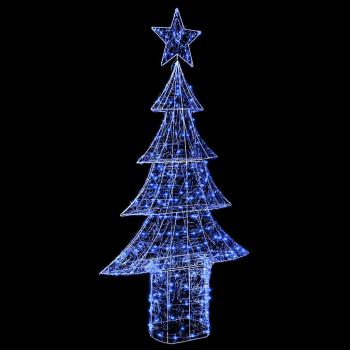 Weihnachtsbaum mit 240 LEDs Blau 180 cm Acryl