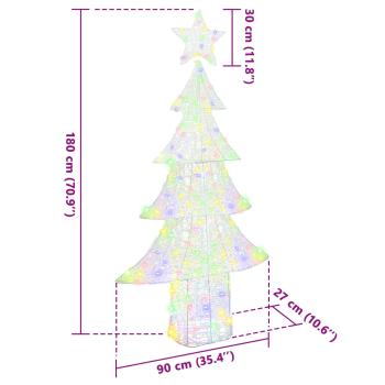 Weihnachtsdekoration Mehrfarbig 180 cm
