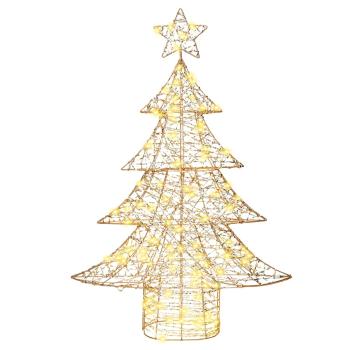 Weihnachtsbaum mit 120 LEDs Warmweiß 120 cm PET