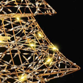 Weihnachtsbaum mit 120 LEDs Warmweiß 120 cm PET