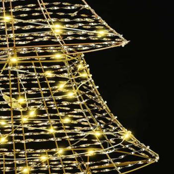 Weihnachtsbaum mit 160 LEDs Warmweiß 150 cm PET