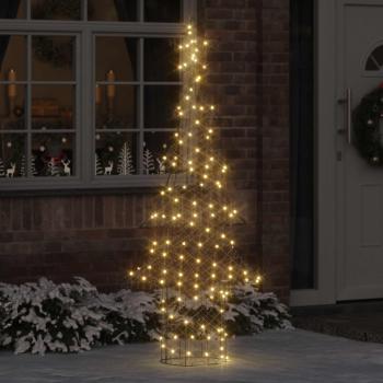 ARDEBO.de - Weihnachtsbaum mit 240 LEDs Warmweiß 180 cm Rattan