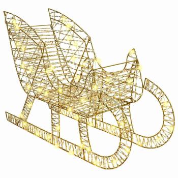 Rentier Zieh Schlitten Warmweiß 120 cm 55 cm PET