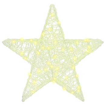 3D Stern mit 50 LEDs Warmweiß 55 x 53,5 x 10 cm Acryl