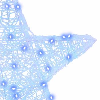 3D Stern mit 50 LEDs Blau 55 x 53,5 x 10 cm Acryl