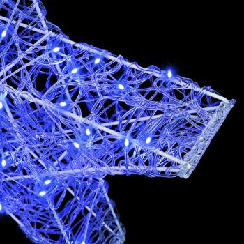 3D Stern mit 50 LEDs Blau 55 x 53,5 x 10 cm Acryl