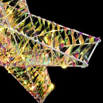 3D Stern mit 50 LEDs Warmweiß 55 x 52,5 x 9 cm PET