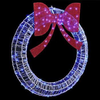 Kranz 150 LEDs Blau 120 cm Acryl