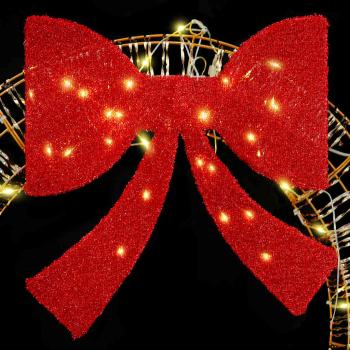 Kranz mit 80 LEDs Warmweiß 90 cm PET