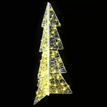 Weihnachtsbaum mit 100 LEDs Warmes Weiß 120 cm Acryl