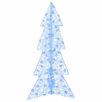 Weihnachtsbaum mit 100 LEDs Blau 120 cm Acryl
