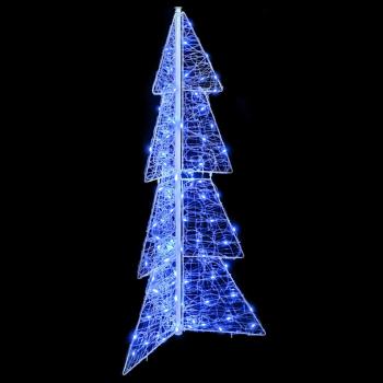 Weihnachtsbaum mit 100 LEDs Blau 120 cm Acryl