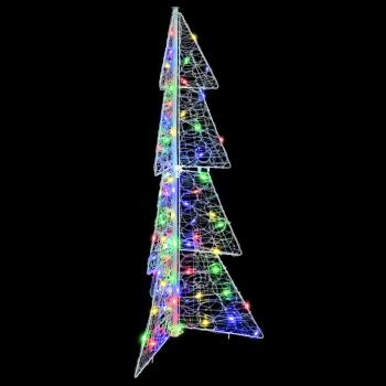 Weihnachtsbaum mit 100 LEDs Mehrfarbig 120 cm Acryl