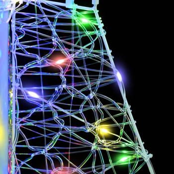 Weihnachtsbaum mit 100 LEDs Mehrfarbig 120 cm Acryl