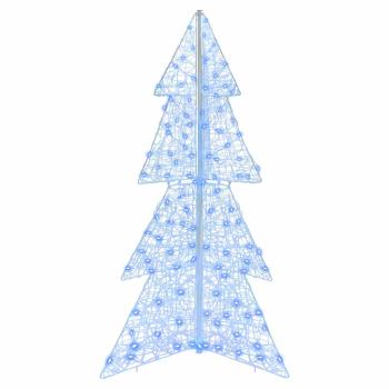 Weihnachtsbaum mit 160 LEDs Blau 150 cm Acryl