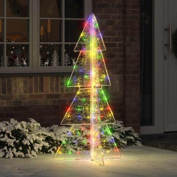 ARDEBO.de - Weihnachtsbaum mit 160 LEDs Mehrfarbig 150 cm Acryl
