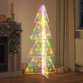 Weihnachtsbaum mit 160 LEDs Mehrfarbig 150 cm Acryl