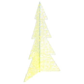 Weihnachtsbaum mit 240 LEDs Warmes Weiß 180 cm Acryl