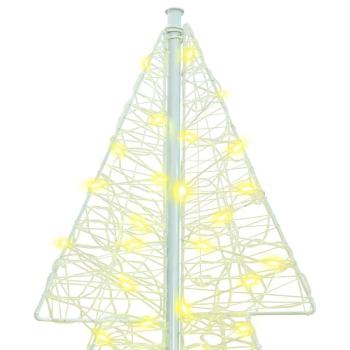 Weihnachtsbaum mit 240 LEDs Warmes Weiß 180 cm Acryl