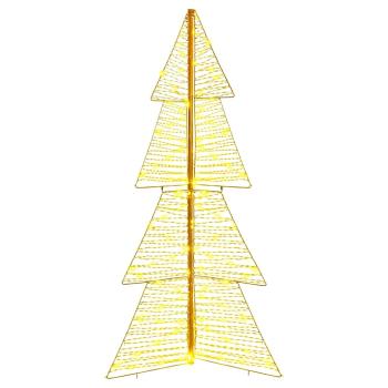 Weihnachtsbaum mit 160 LEDs Warmes Weiß 150 cm PET
