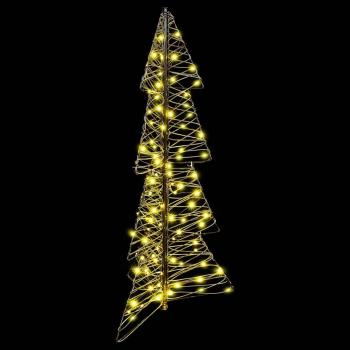 Weihnachtsbaum mit 100 LEDs Warmes Weiß 120 cm Rattan