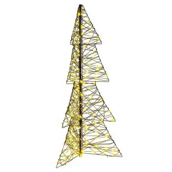 ARDEBO.de - Weihnachtsbaum mit 160 LEDs Warmes Weiß 150 cm Rattan