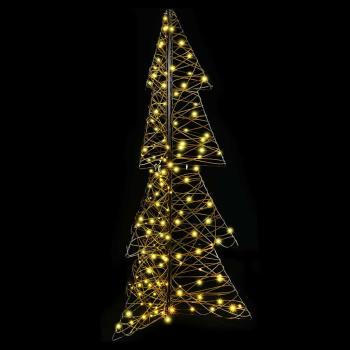 Weihnachtsbaum mit 160 LEDs Warmes Weiß 150 cm Rattan