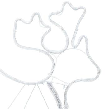 LED Weihnachtsdekoration Mehrfarbig 69 x 79 cm PVC