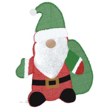 Beleuchteter Weihnachtsmann Warmes Weiß 62 x 70 cm