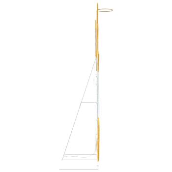 Beleuchteter Winkel Warmes Weiß 116 x 29 x 158,5 cm Polyester