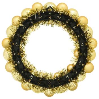 Weihnachtsballkränze 2 pcs Gold 33 x 33 x 7 cm Polystyrol