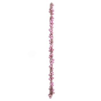 Weihnachtskugelgirlande Rosa 186 cm Polystyrol