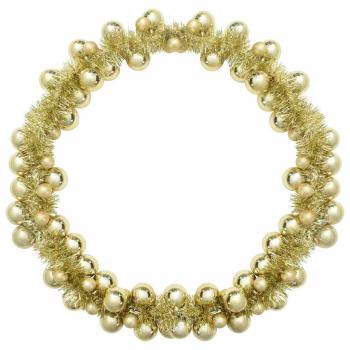 Weihnachtskugelgirlande Gold 186 cm Polystyrol