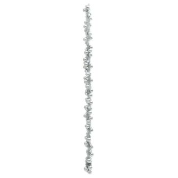 Weihnachtskugelgirlande Silber 186 cm Polystyrol
