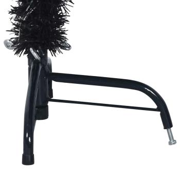 Künstlicher vorbeleuchteter Weihnachtsbaum Schwarz 120 cm PVC