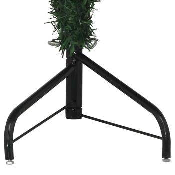 Eckiger künstlicher Weihnachtsbaum Grün 120 cm PVC und Metall