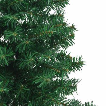 Eckiger künstlicher Weihnachtsbaum Grün 120 cm PVC und Metall